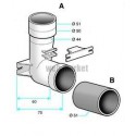 Contre-prise universelle compatible réseaux diamètre 51 mm, 50 mm ou 44 mm