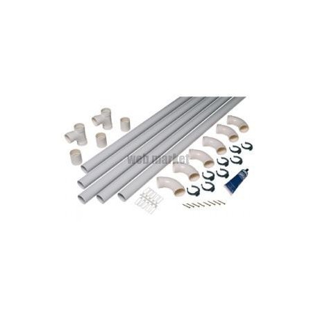 Kit de conduits et accessoires diamètre 51mm série T pour 3 prises