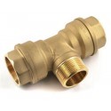Té fileté Type 131 Laiton Mâle diamètre : 20x27 DN : 25 réf. 554254