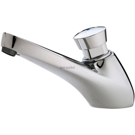 Robinet de lavabo P605 S fixation sur plage eau froide système anti blocage arrivé mâle 15 x 21 NF réf. 64612