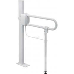 Béquille de soutien pour barre d appui relevable aluminium époxy blanche 048810