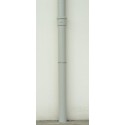 Dauphin rond droit en fonte gamme pavillonnaire - gris argent - Ø  nominal 100 mm - L. 1 m