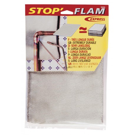 Protection thermique stop  flam enveloppe tissée traitée ép 13mm