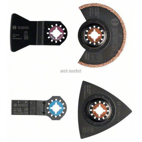 Set Le Sanitaire -Carreleur de 4 pièces ACZ 85 RT3 (1x)-AVZ 78 RT2 (1x)-ATZ 52 SC (1x)-AIZ 20 AB (1x) Réf. 2608661695