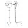 Réservoir 6 / 9 litres à chaînette Réf. 123.700.11.1