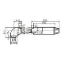 Kit départ horizontal / terminal horizontal diamètre 60 / 100 condens 1 M réf. 3318635