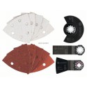 Set 13 accessoires GOP (lame segment, plongeante, spatule, feuilles abrasives)
