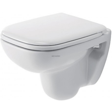 Cuvette D-CODE, suspendue, face creux 48, sortie horizontale, Blanc réf. 2211090000