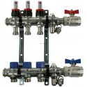 Ensemble répartiteur acier 8 circuits sans raccord réf. 524828