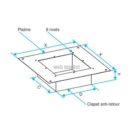 ALDES Clapet anti-retour VELONE 1.2/1.5/3.2