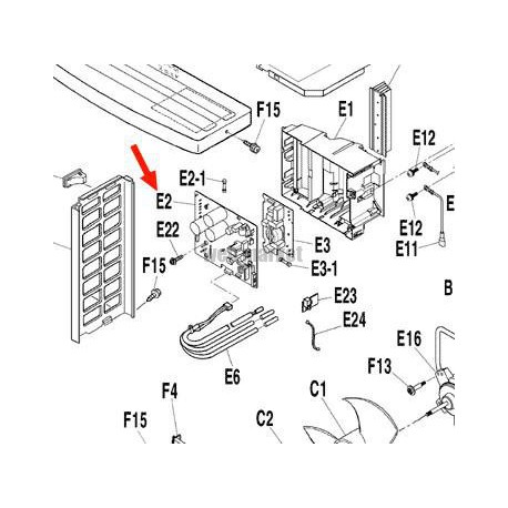 PLATINE DE CONTROLE 3F012597-5-Daikin