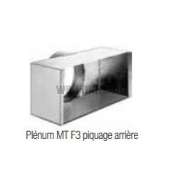 ALDES Plénum RE isolé avec piquage côté D250 pour diffuseur SF/AF704 300x300 mm
