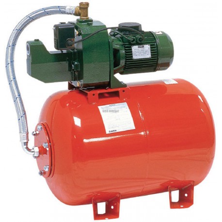 Groupe de surpression auto-amorçant, avec pompe monocellulaire JET 151 et réservoir AQUAJET 100L 230 V Mono AQUAJET 151/100 M