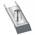 Solin pour tuile THERMINOX TI inox, pente 30 à 45°, diamètre 180 mm SIT 45° 180 TZ / réf. 20180073