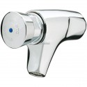 Robinet de lavabo simple P504 S fixation murale eau chaude anti blocage 12 x 17 NF réf. 62120