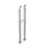 Colonnettes sur pied chromé pour baignoire Rétro hauteur 900mm  raccords femelle 1/2  mâle 3/4  réf. CH16251