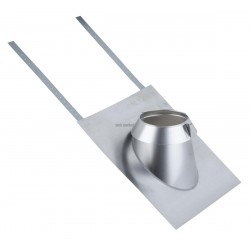 Solin pour tuile THERMINOX TI, pente 30 à 45°, diamètre 130 mm SIT 45° 130 TZ / réf. 20130073