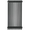 Radiateur eau chaude Acova Vuelta étroit, puissance 1140W (dT50), hauteur 905 mm, largeur 486 mm, 10 éléments, raccordement spécial 6 orifices avec pastillage adaptable, Blanc RAL 9016 Réf. M6C4-10-090