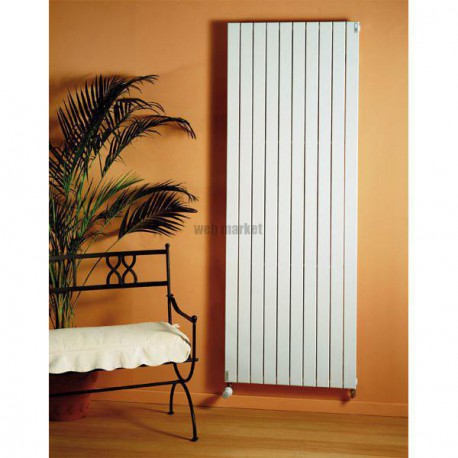 Radiateur FASSANE eau chaude vertical simple 1705 w haut 2000 largeur 814 11 éléments blanc réf. HX-200-081