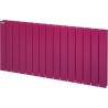 Radiateur FASSANE eau chaude horizontal double à éléments verticaux 308 w haut 600 largeur 296 4 éléments blanc réf. HXD-060-