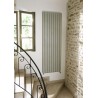 Radiateur FASSANE eau chaude horizontal double à éléments verticaux 308 w haut 600 largeur 296 4 éléments blanc réf. HXD-060-