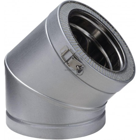 Coude 45° THERMINOX ZI diamètre 150 mm Spécial Gaz EC 45 150 ZI / réf. 23150021