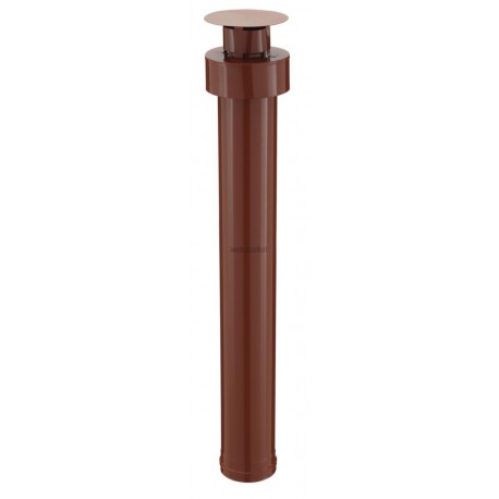 Terminal vertical PGI, diamètre 80 / 130 mm, brique rouge (RAL 311) STV 80 / 130 PGI / réf. 37080781