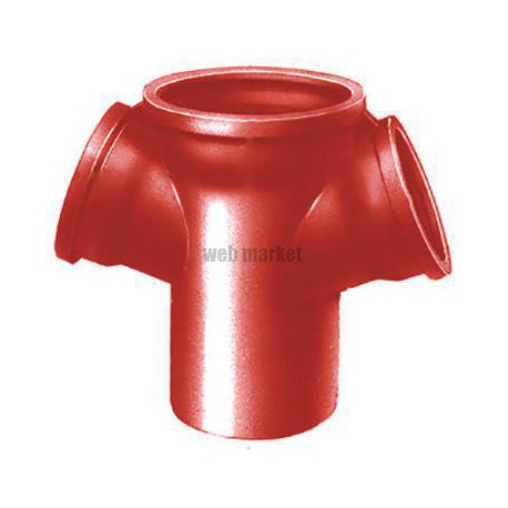 Embranchement Culotte double SME à 68° en fonte diamètre nominal 75-50mm Réf. 156070 PAM