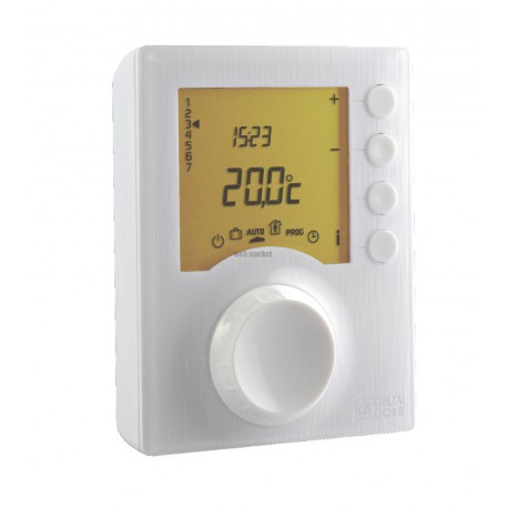 Thermostat prog filaire j/h Tybox 1127 pour chauffage en mode confort/réduit 230v Réf : 6053006