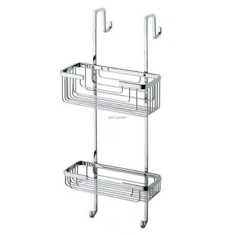 Porte objet à suspendre douche 2 bacs LAIT/ACIE OLTRE collection Réf 56831300A00