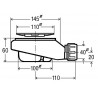 Bonde extra plat receveur Akron s/horiz réf 50019140
