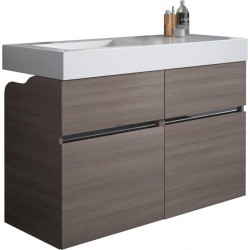ENSEMBLE MEUBLE NEW AGE AVEC VASQUE 120 CM GAUCHE, FAUTEUIL ET CAISSON OLMO CHIARO RÉF NA-800S/242