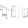 Chaudière murale gaz basse température mixte ACLEIS 24 kW cheminée classe énergétique B/C NGLM 24 - 7XN / Réf 7716705075