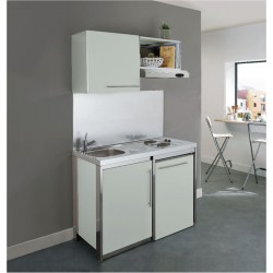 Meuble haut METALLINE 60  cm 1 porte, Coloris Soie