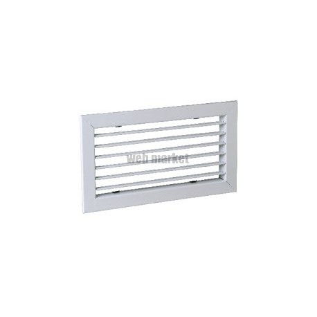 ALDES AC 101 F3 -  200 X 100 MM - GRILLE ALUMINIUM SIMPLE DÉFLEXION