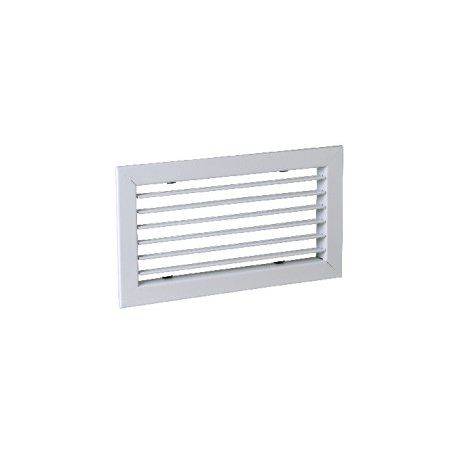 ALDES Grille simple déflexion de reprise en alu AC 101 fixation par clips 400x200