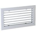 ALDES Grille simple déflexion de reprise en alu AC 101 fixation par clips 400x200
