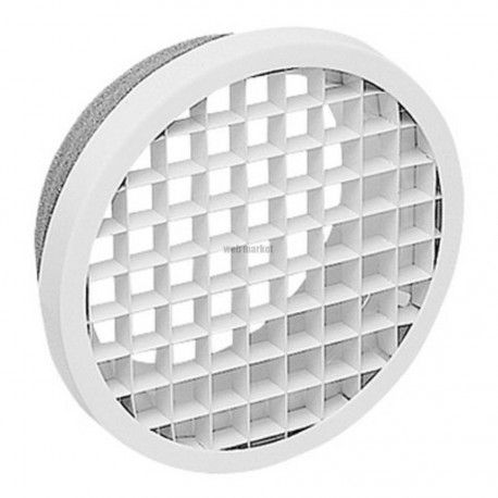ALDES BEM 780 - (DIAM) 125 MM - PETIT TERMINAL MÉTALLIQUE BLANC