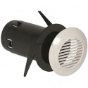 ALDES BOUCHE + MANCHETTE PLASTIQUE TRIDENT (DIAM) 80 MM - H EGAL 140 MM