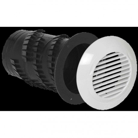 ALDES BOUCHE + MANCHETTE PLASTIQUE VAHINÉE (DIAM) 80 MM - H EGAL 133 MM