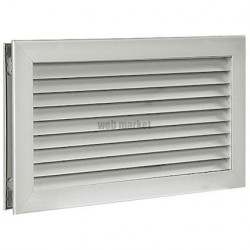ALDES AC 181 -  400 X 200 MM - GRILLE ALUMINIUM DE TRANSFERT