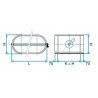 ALDES Registre dSupéquilibrage oblong galvanisé RGO - L 490mm x H 130mm