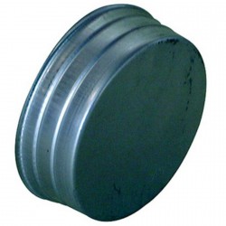 ALDES Bouchon mâle aluminium - Diamètre 200 + purge diamètre 32