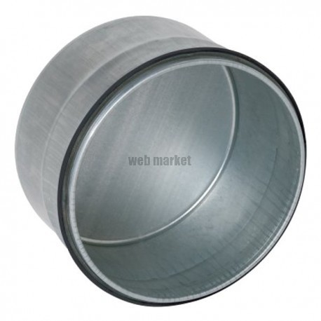 ALDES Bouchon mâle à joint galvanisé - Diamètre 200 mm