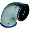 ALDES Coude galvanisé 90° à joint - Diamètre 125 mm embouti