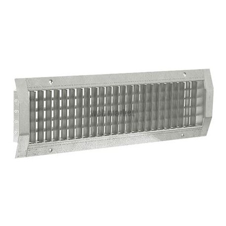 ALDES Registre H à glissière droite en acier galvanisé pour grille de conduit 825x225