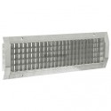 ALDES Registre H à glissière droite en acier galvanisé pour grille de conduit 825x225