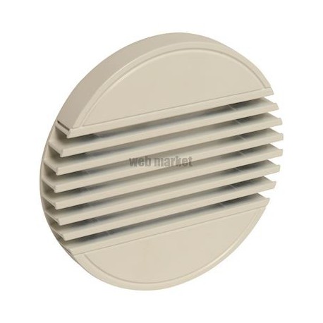 ALDES Terminal BIM2 300 - Alu - Blanc - Soufflage mural ou reprise mural/plafond D125