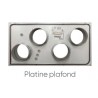 ATLANTIC PLATINE PLAFONNIER OPTIMOCOSY - PLATINE OPTIMO