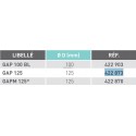 ATLANTIC GRILLE EXTERIEURE NON ACOUSTIQUE DIAMETRE 125 - GAP 125